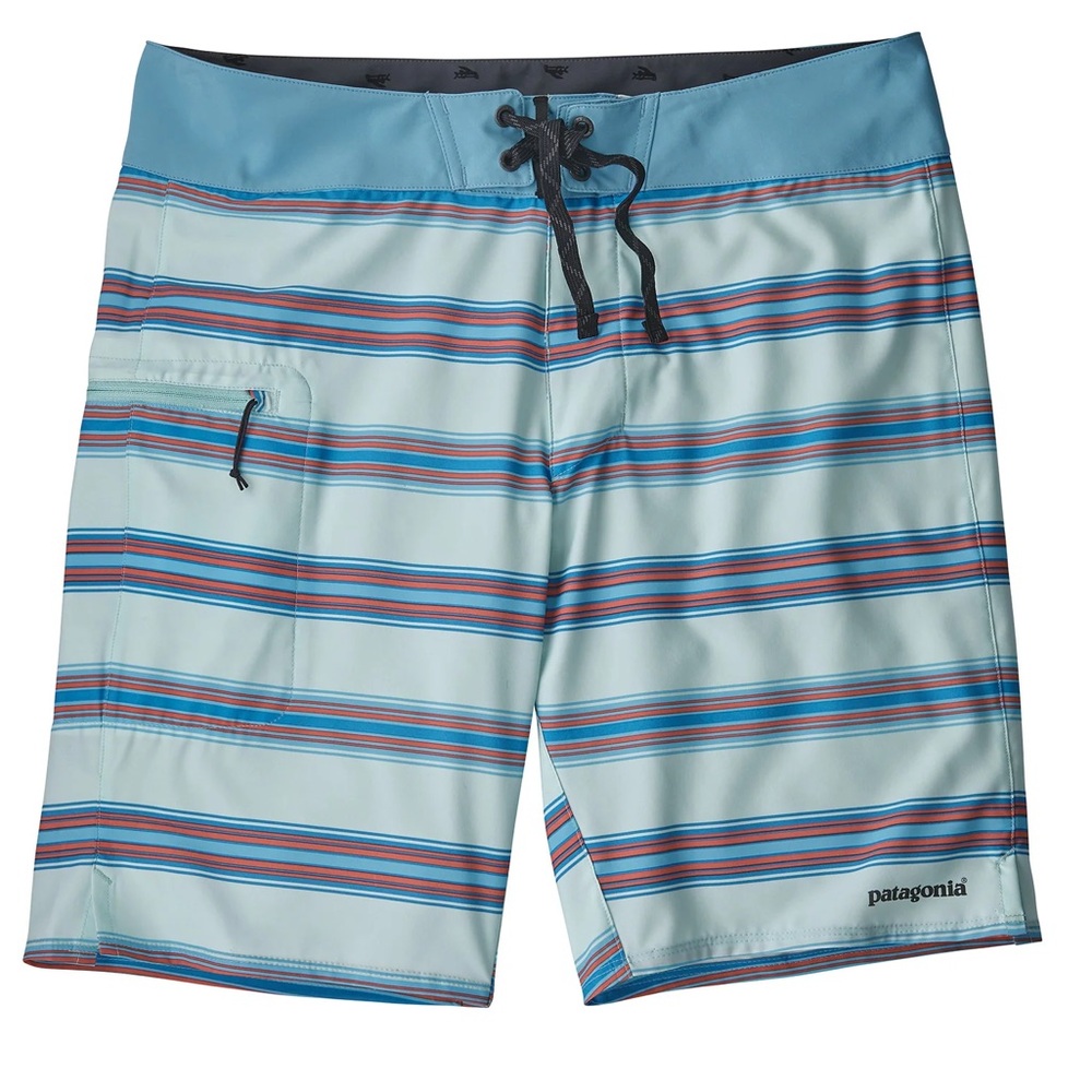 Patagonia men’s striped board shorts size 34